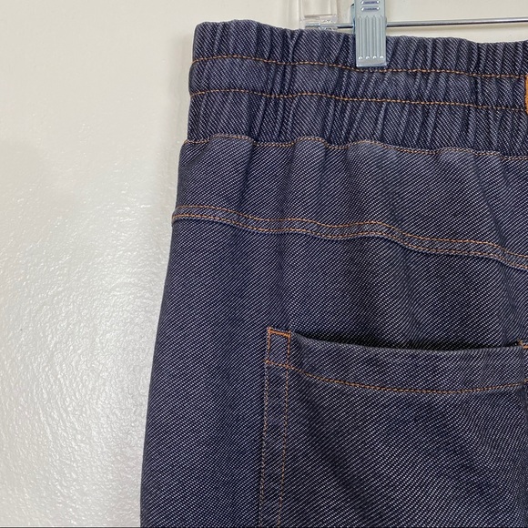 Stretch Joggers Sweats Blue XL Pull-On Denim Look Workout Pants Loungewear - Picture 7 of 16